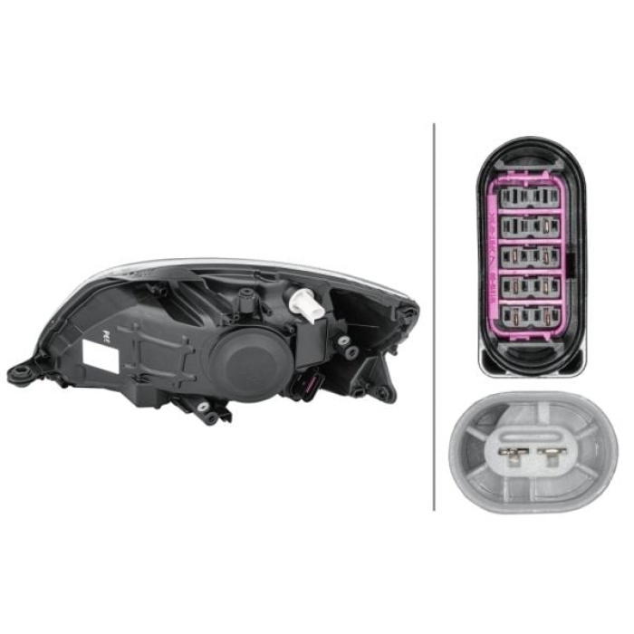 Skoda Roomster 2006-2015 Arası 1.4, 1.4 TDI, 1.6, 1.2 TDI, 1.6 TDI, 1.2 TSI Sağ Hella Marka Far