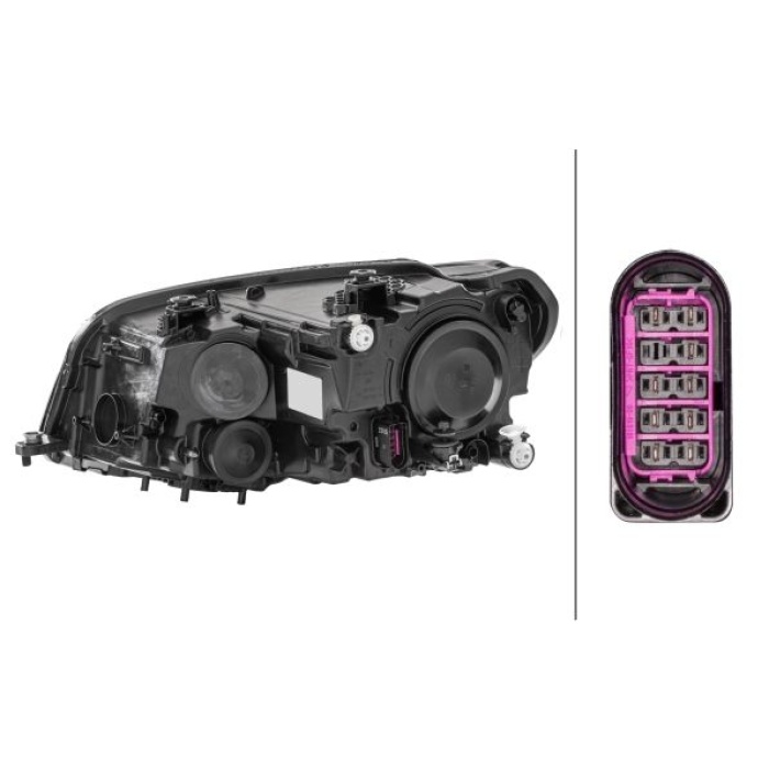 Volkswagen Caddy 2015-2019 Arası 1.2 TSI, 2.0 TDI 4motion, 2.0 TDI, 1.6 TDI, 1.4 TSI, 1.4 TGI CNG Sağ Hella Marka Far