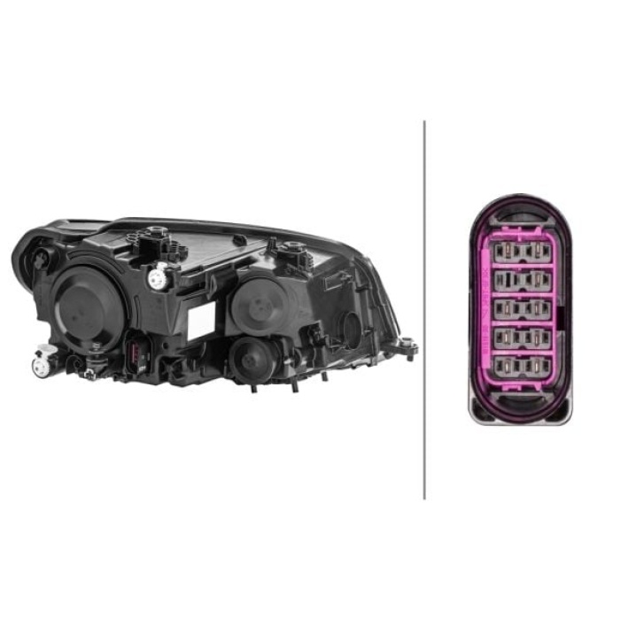 Volkswagen Caddy 2015-2019 Arası 1.2 TSI, 2.0 TDI 4motion, 2.0 TDI, 1.6 TDI, 1.4 TSI, 1.4 TGI CNG Sol Hella Marka Far