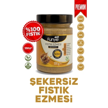 %100 Fıstık Ezmesi  – Katkısız, Şekersiz, Koruyucusuz Doğal Fıstık Ezmesi