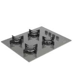 ARÇELİK OCL T 651 EG Fibona Serisi Gazlı Cam Tablalı Ocak