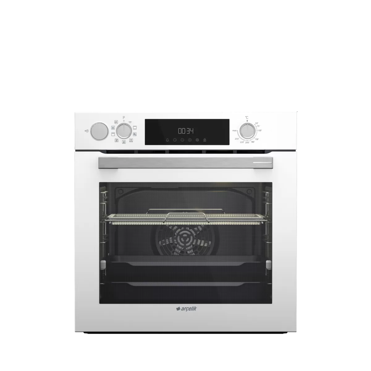 ARÇELİK AFC 361 B Fibona Serisi Ankastre Multifonksiyon Fırın AFry Buhar Destekli Fırın