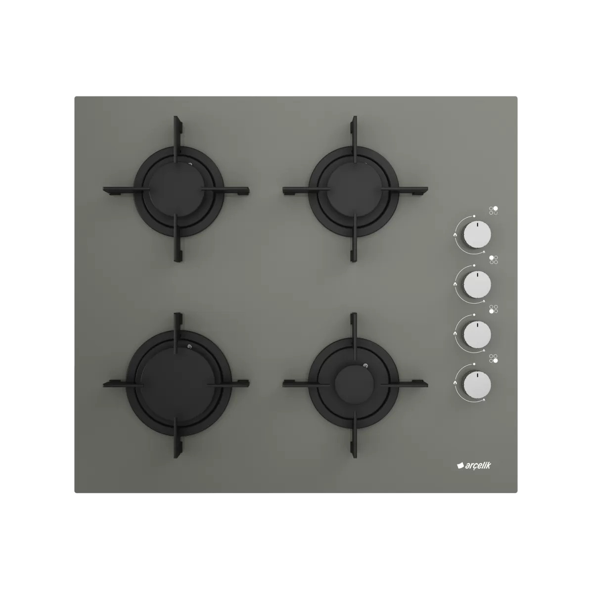 ARÇELİK OCD 606 EM1G Grion (Gri Cam) Ankastre Ocak