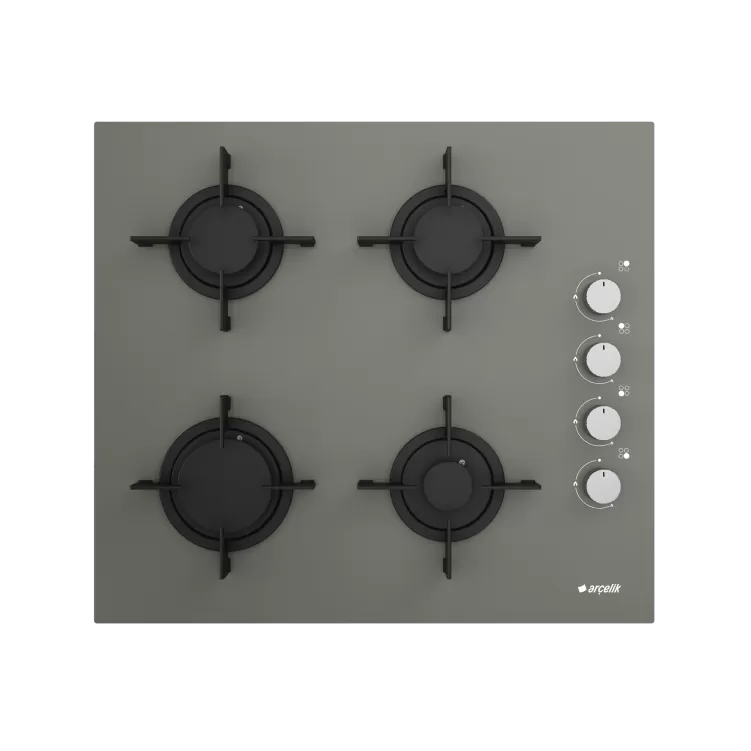 ARÇELİK OCD 606 EM1G Grion (Gri Cam) Ankastre Ocak