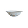 Blossoms Modern Gold Krem 23 Cm Büyük Boy Porselen Salata Kasesi Sunum Servis Tabağı