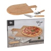 Pizza Kesim Seti Tahtası Spatula ve Rulosu