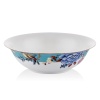 Floral Blue 23 Cm Büyük Boy Porselen Salata Kasesi Sunum Servis Tabağı
