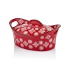 Seramik Kırmızı Oval Büyük Tencere Fırın Kabı 31x22 Cm