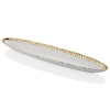 Hammered Whıte Gold Porselen Büyük Kayık Tabak 51cm