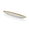 Hammered Whıte Gold Porselen Küçük Kayık Tabak 41cm
