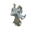 Polyester Gelin Damat Biblo Kucakta Beyaz 18,5cm