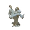 Polyester Gelin Damat Biblo Kucakta Beyaz 18,5cm