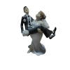 Polyester Gelin Damat Biblo Kucakta Siyah 18,5cm