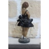 Siyah Elbiseli Kadın Biblo Figür 19,5cm