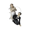 Polyester Gelin Damat Biblo Obje Damat Oltada 17cm