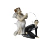 Polyester Gelin Damat Biblo Obje Damat Oltada 17cm