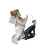 Polyester Gelin Damat Biblo Obje Damat Oltada 17cm
