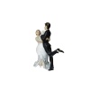 Polyester Gelin Damat Biblo Obje Damat Kucakta 16cm