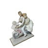Polyester Gelin Damat Biblo Obje Yarış Motorunda 19cm