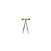 Metal Rani Gold  Tripot Yan Sehpa Zigon 40x70cm