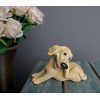 Pretty Oturan Mutlu Köpek Biblo 19cm