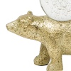 Dragon Kristal Küre Taşıyan Polyester Ayı Dekor Biblo 12cm