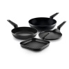 Titanium Serisi Yapışmaz Kaplamalı Dövme Alüminyum Wok Tava  28cm