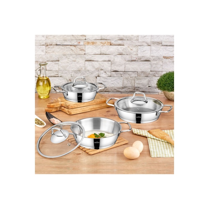 Amaris 6 Parça Çelik Sahan Seti RC400S