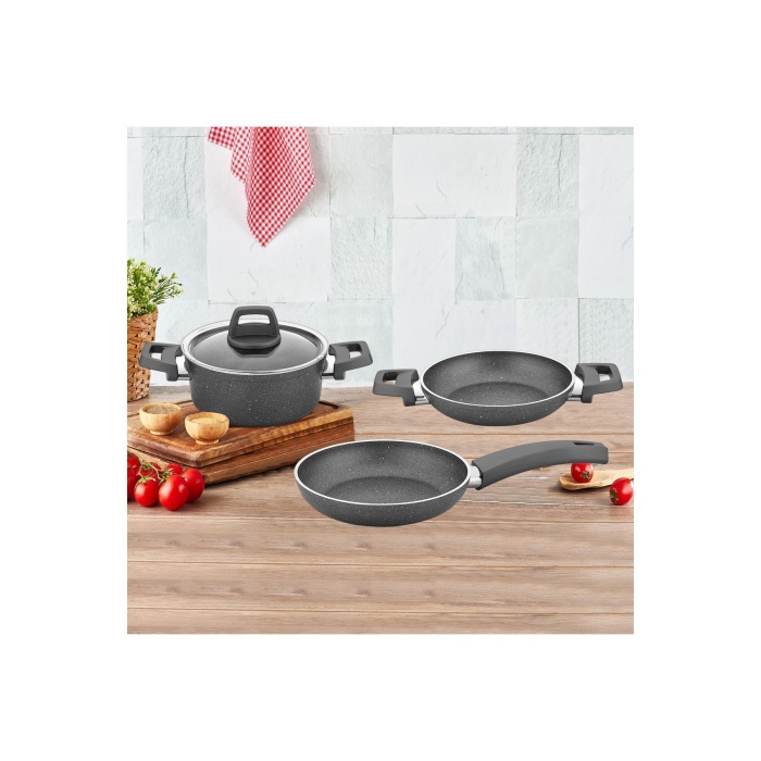 Quality 4 Parça Granit Tencere Seti Rc405g