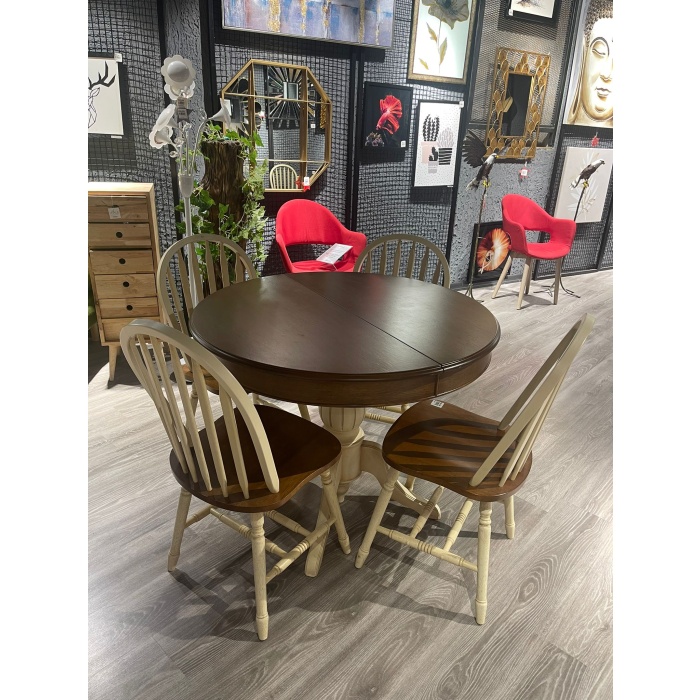 100x130cm Açılabilir Ahşap Masa Sandalye Takımı Malezya Üretim