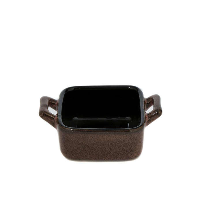 6x6cm Mini Kulplu Seramik Sufle Kabı Reçellik Sosluk Fırın Kabı Asorti