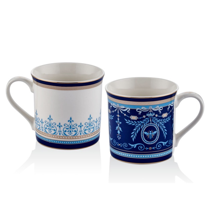 Porselen Blue Banube 2li Kupa Seti 9cm