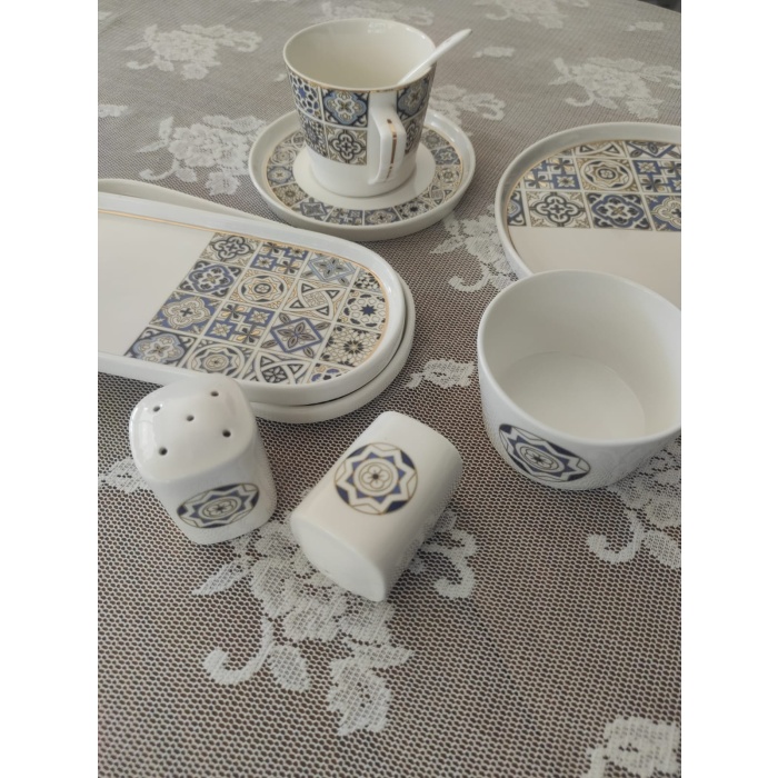 New Bone Porselen 32 Parça Kahvaltı Takımı fk.122