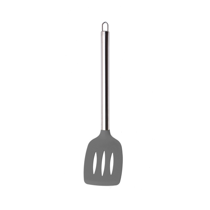 Paslanmaz Çelik Saplı Silikon Balık Spatula