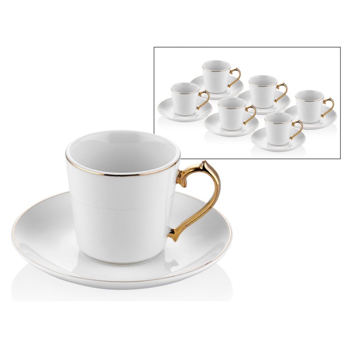 Limoges Gold 6lı Yaldızlı Kahve Fincanı Takımı