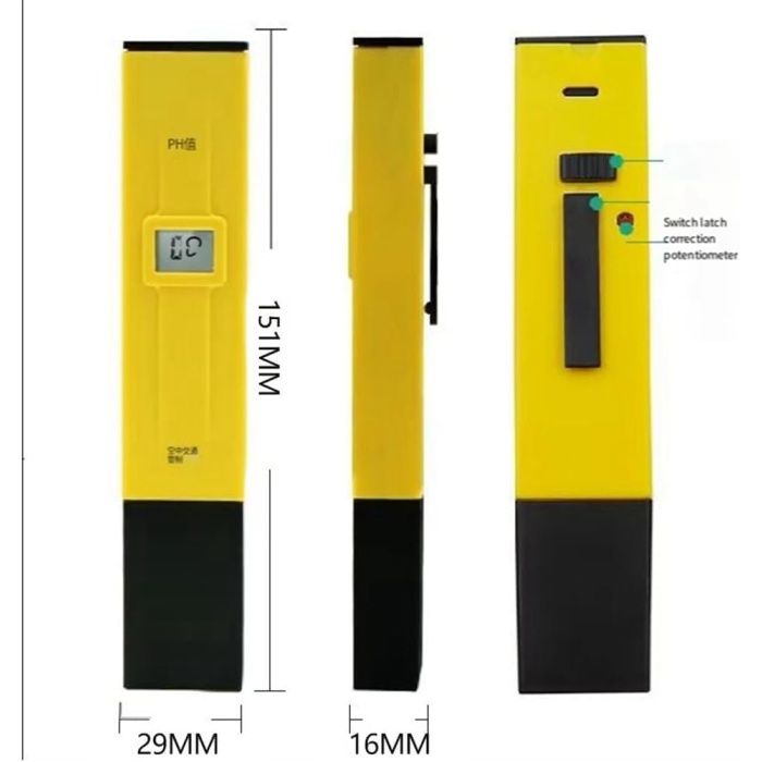 Dijital Ph Metre su kalitesi test cihazı, akvaryum, balık havuzu