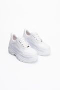 Camila Beyaz Yüksek Dolgu Sneaker M025B