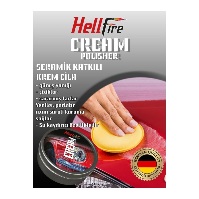 Hellfire Seramik Katkılı Wax Krem Cila 100 gr