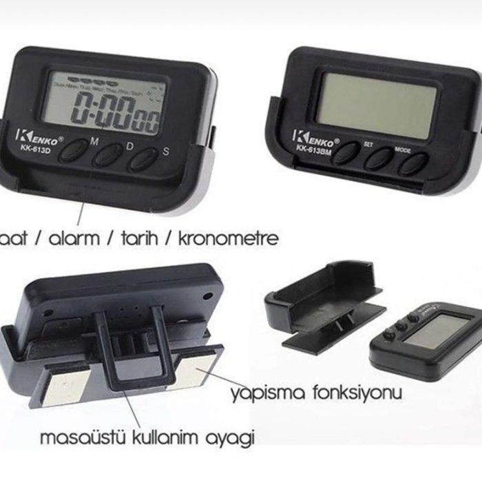 Dijital Küçük Masa-araba Saati-alarm-kronometre