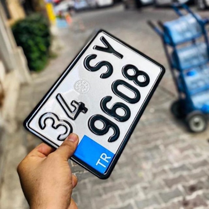 Standart Ölçü Motor App Plakalık 15x25 cm