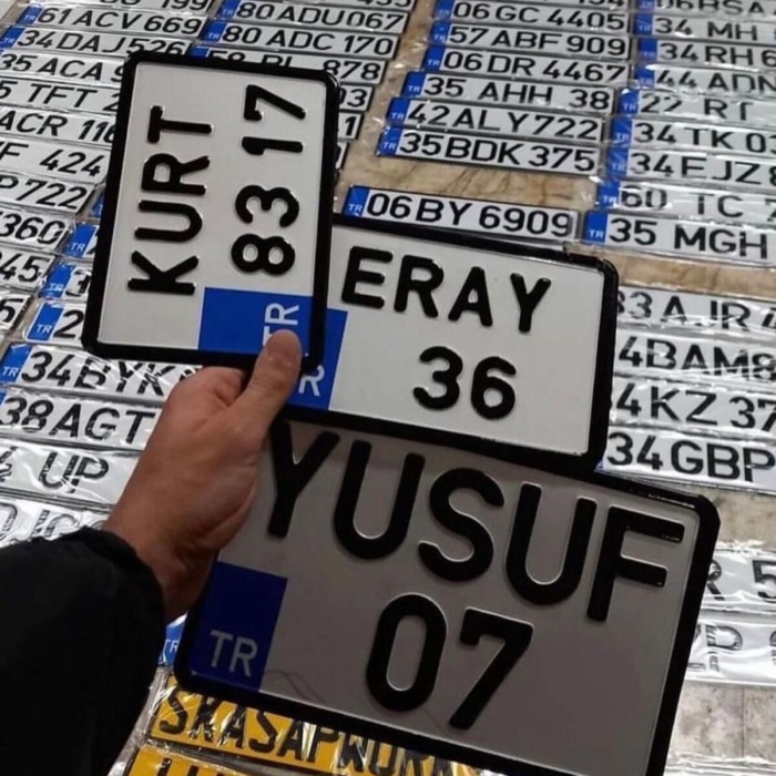 Standart Ölçü Motor App Plakalık 15x25 cm