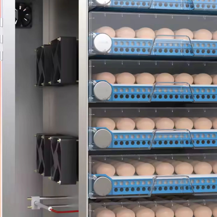 Endüstriyel 256 Yumurtalık Otomatik Kuluçka Makinesi Dijital Panel Isı Nem Ayarlı – Tavuk Ördek Civciv Hindi Yumurta