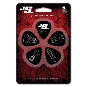 Planet Waves 1CBK2-10JS Joe Satriani Pena Siyah Thin (10lu Paket) | İmza Serisi - Koleksiyonluk - Mat