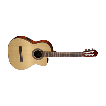 Cort AC120CEOP Elektro Klasik Gitar | Cutaway Gövde - Open Pore