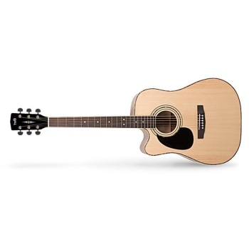 CORT AD880CELHNS ELEKTRO AKUSTİK GİTAR SOLAK, NATUREL SATİN, LADİN KAPAK