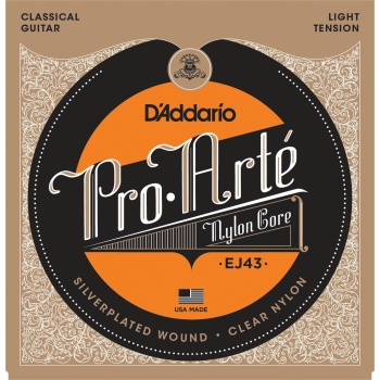 DAddario EJ43 Classics Serisi Klasik Gitar Tel Seti (Light Tension - Gümüş Sarım)