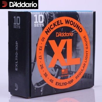 DAddario EXL110-10P XL Nickel Serisi Elektro Gitar Tel Seti (10-10 - Nickel Wound)