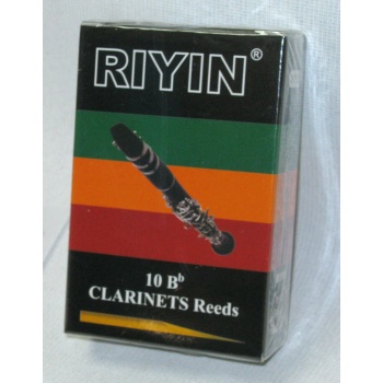 Riyin GKK1 Standart Bb Klarnet Kamışı No: 1.0 (Başlangıç) - 10lu Paket | Si Bemol Klarnet İçin Uygun Başlangıç ve Ekonomik Paket