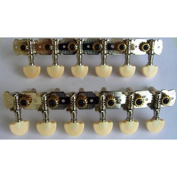 Maxtone GM66S Cümbüş Burgu Seti - Nikel (Aksesuar/Yedek Parça) | Geleneksel Cümbüş Yapısına Uygun Hassas Dişli Mekanizması ve Dayanıklı Metal Gövde