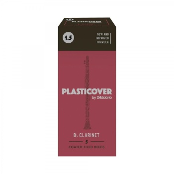 Rico RRP05BCL150 Plasticover Bb Klarnet Kamışı No: 1.5 (Profesyonel/Eğitim) - 5li Paket | Plastik Kaplama, Neme Dayanıklı ve Parlak Ton